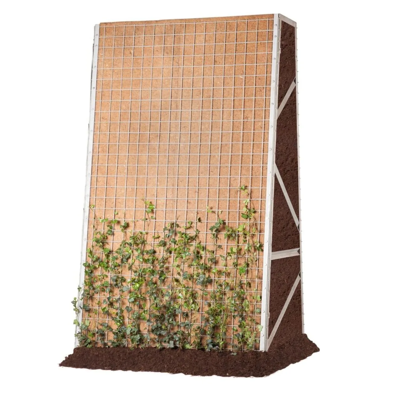 Greenwall Construct hoog geluidsscherm met begroeiing langs een snelweg